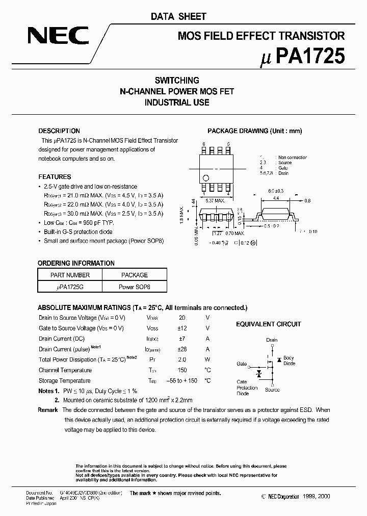 UPA1725G-E1_2847783.PDF Datasheet