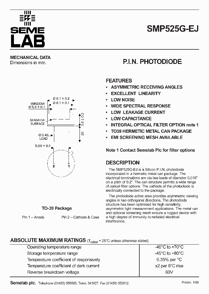SMP525G-EJ_2847494.PDF Datasheet