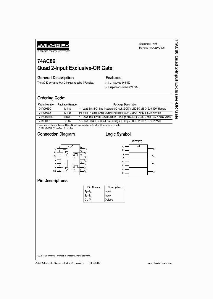 74AC86PC_2854656.PDF Datasheet