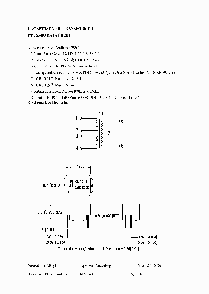S5400_2854962.PDF Datasheet