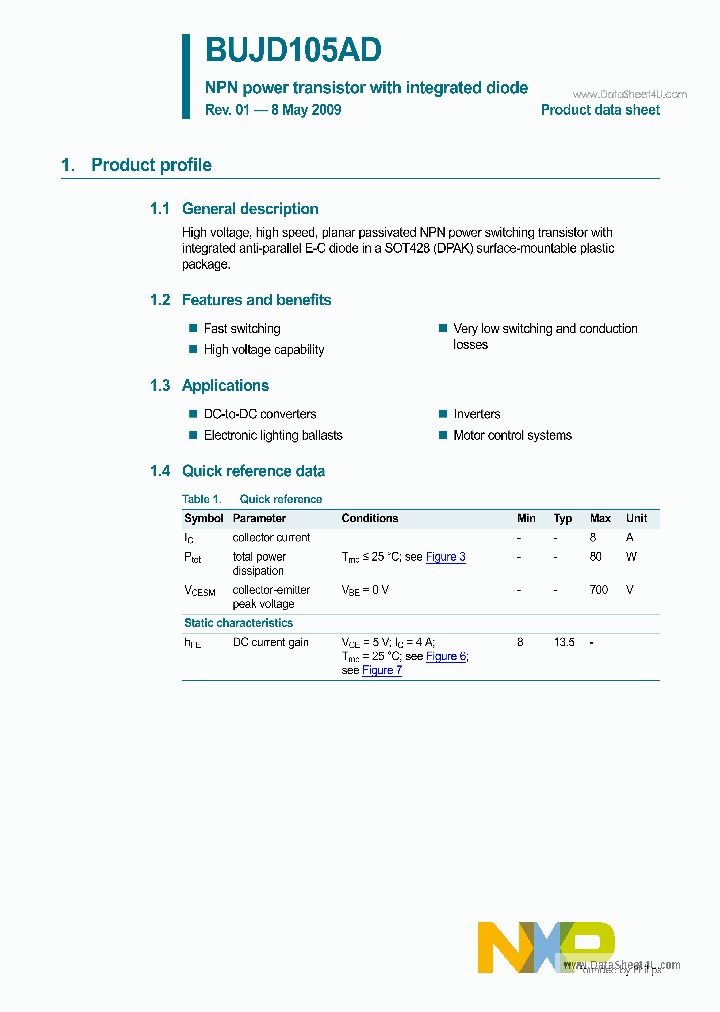 BUJD105AD_2859708.PDF Datasheet