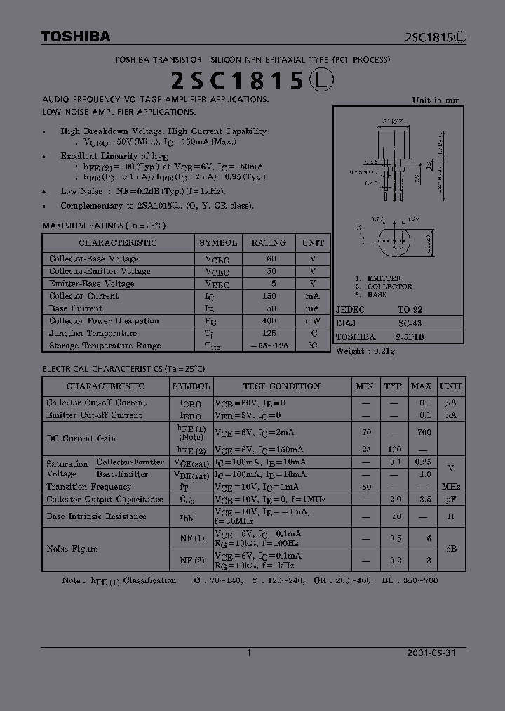 2SC1815LGR_2860411.PDF Datasheet