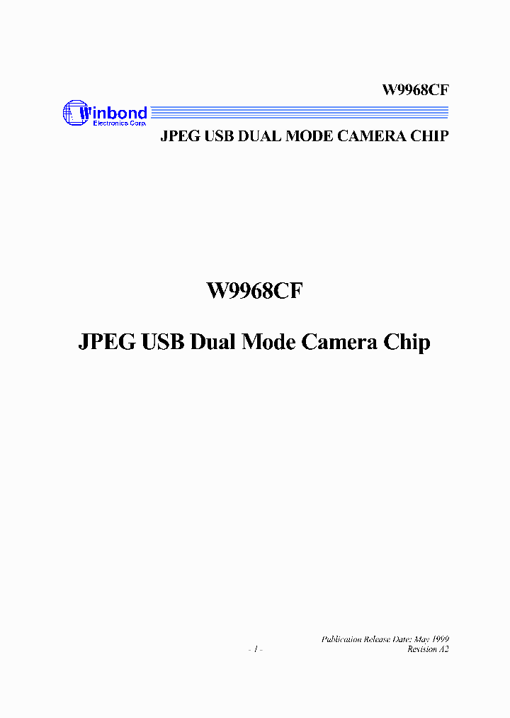 W9968CF_2872146.PDF Datasheet
