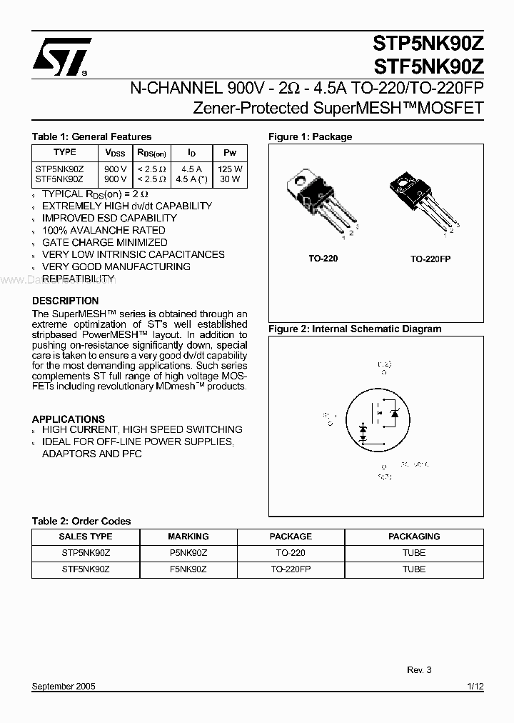 STP5NK90Z_2872102.PDF Datasheet