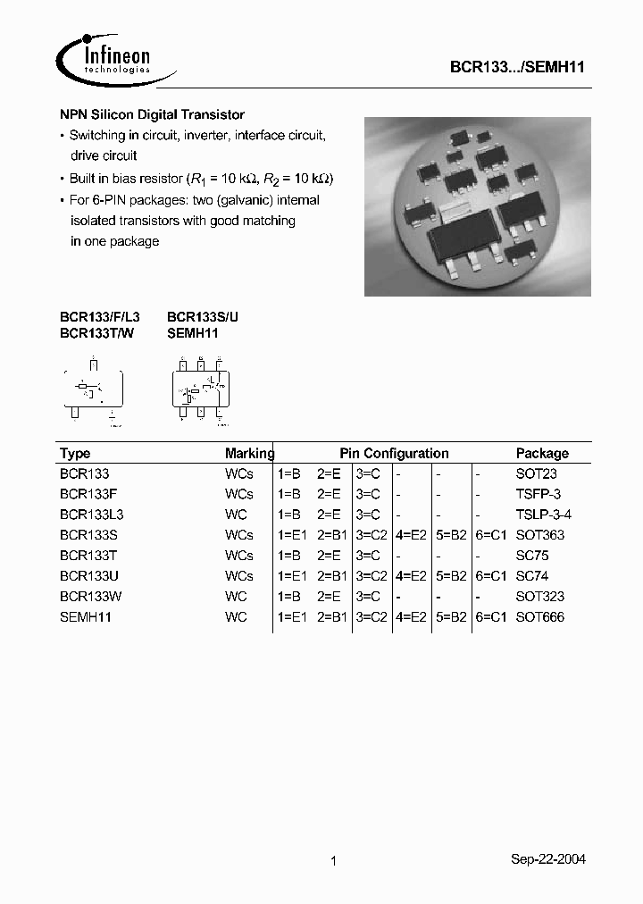 BCR133L3_2875223.PDF Datasheet