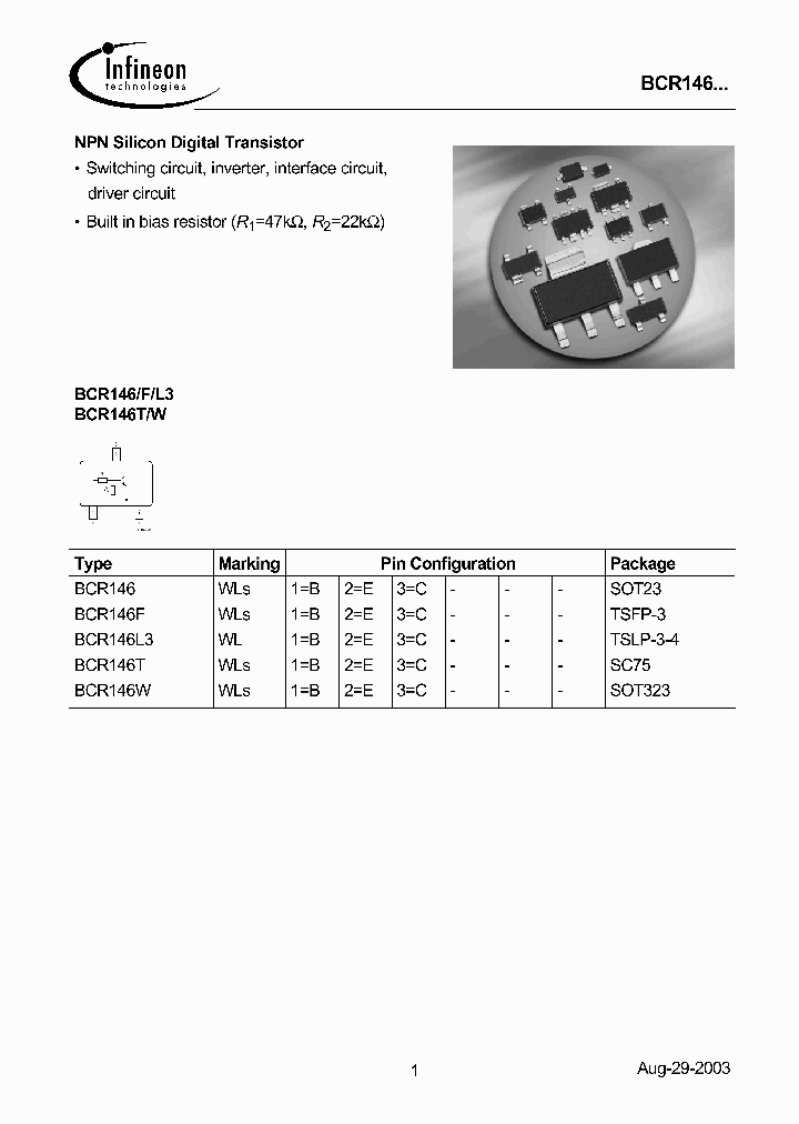 BCR146L3_2875228.PDF Datasheet
