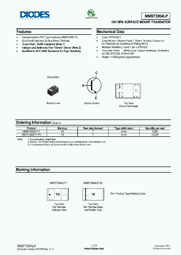 MMBT3904LP-7B_2875813.PDF Datasheet