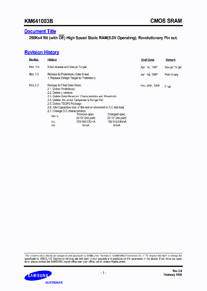 KM641003B_2907329.PDF Datasheet