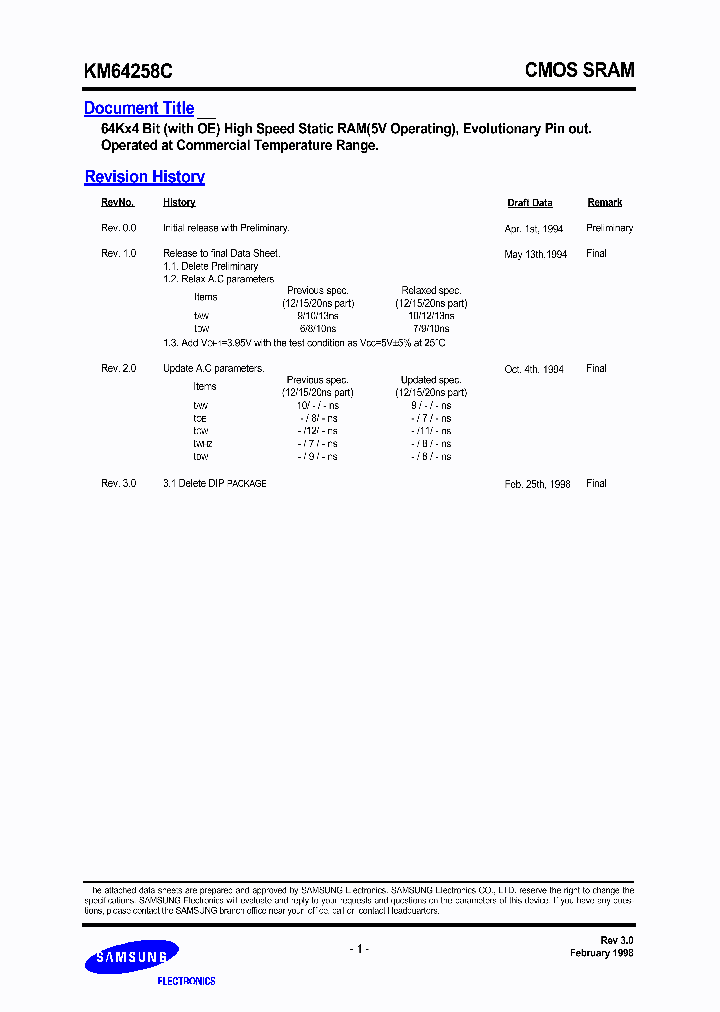 KM64258C_2907331.PDF Datasheet