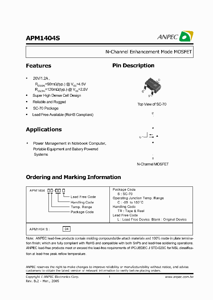 APM1404SC-TR_2909247.PDF Datasheet