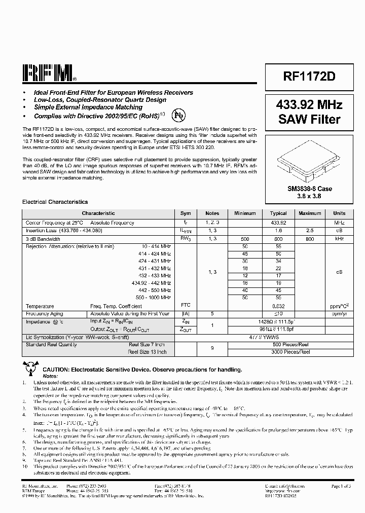 RF1172D_2915744.PDF Datasheet