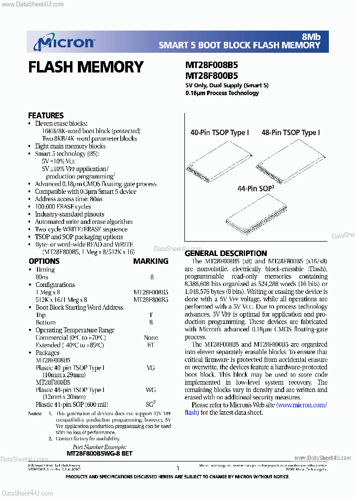 MT28F800B5_2916063.PDF Datasheet