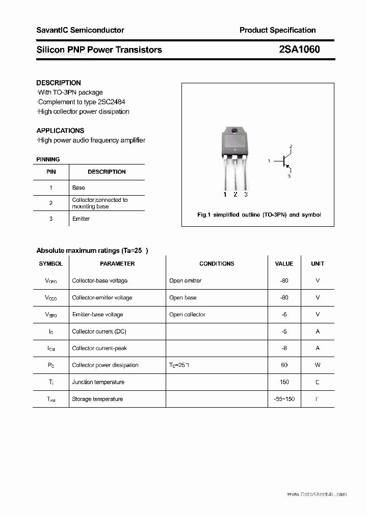 2SA1060_2918838.PDF Datasheet