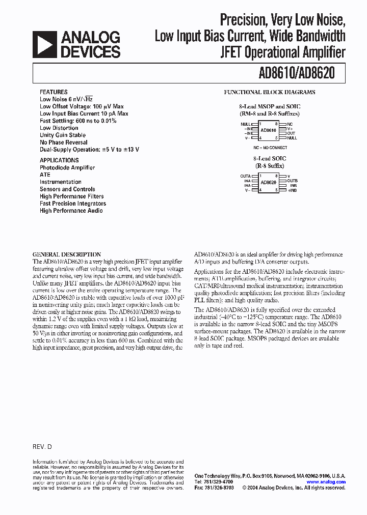 AD8610ARZ_2923269.PDF Datasheet