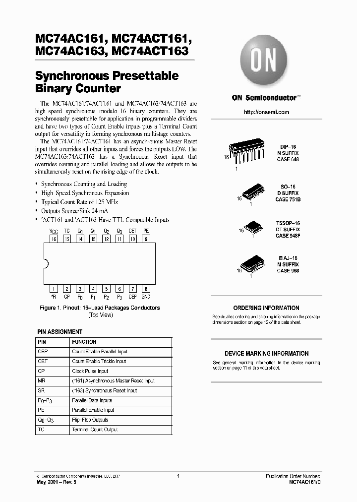 MC74AC161-D_2922533.PDF Datasheet
