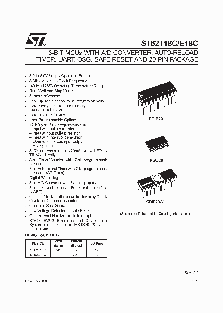 ST6218C_2926156.PDF Datasheet
