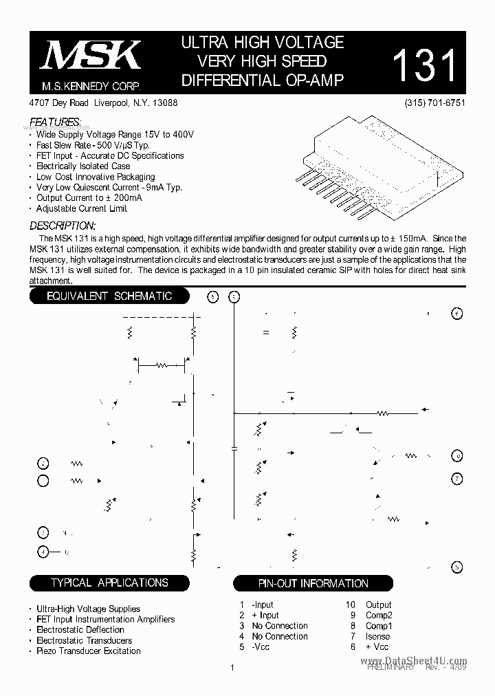 MSK131_2939128.PDF Datasheet