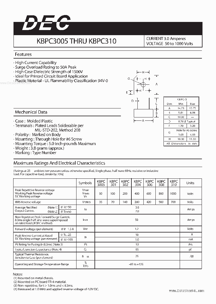 KBPC3005_2944392.PDF Datasheet