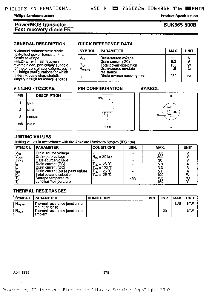 BUK655-500B_2953137.PDF Datasheet