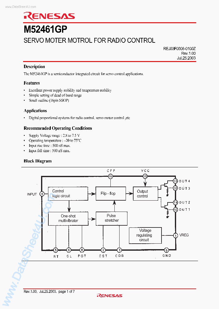 M52461GP_2960577.PDF Datasheet