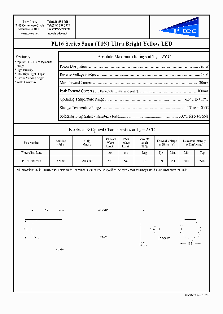 PL16B-WCY08_2964034.PDF Datasheet