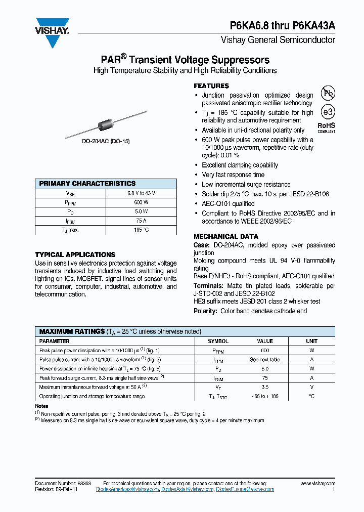 P6KA36A_2967954.PDF Datasheet