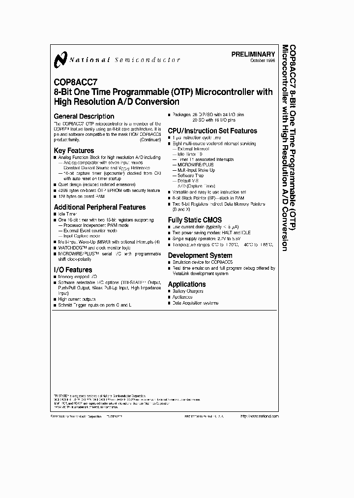 COP8ACC720M8-XE_2974010.PDF Datasheet