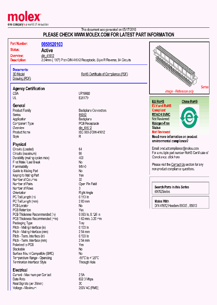 85052-0103_2973560.PDF Datasheet