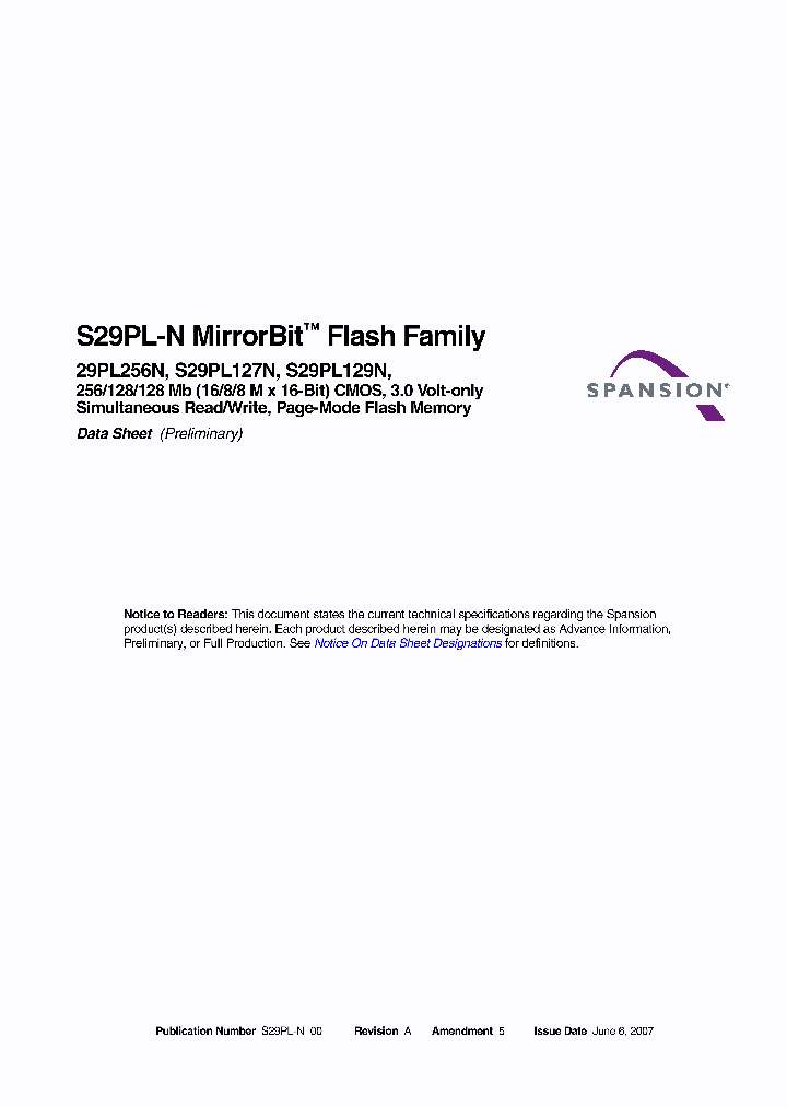 29PL256N_2976350.PDF Datasheet