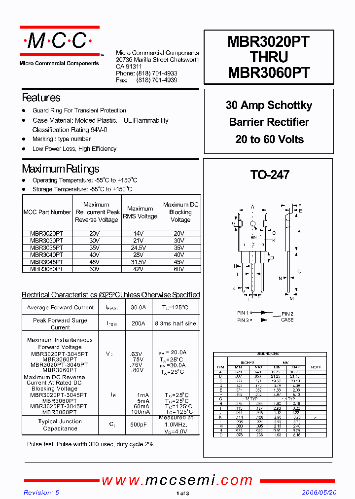 MBR3020PT_2978035.PDF Datasheet