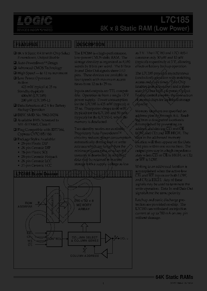 L7C185MC12_2982874.PDF Datasheet
