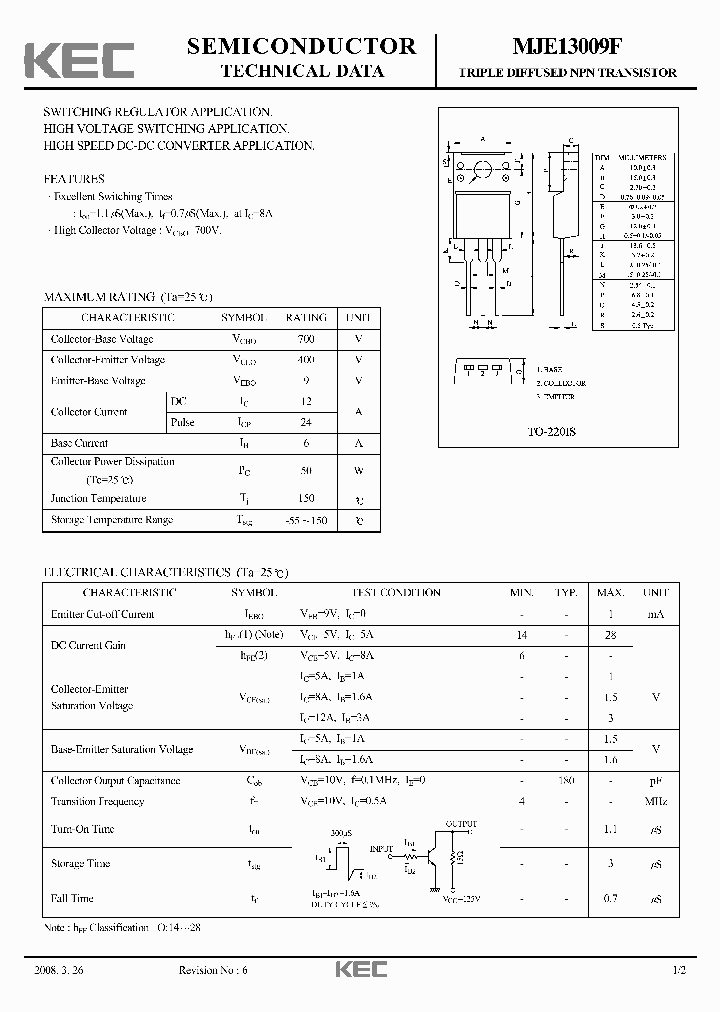 MJE13009F_2981696.PDF Datasheet