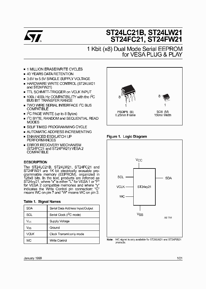 ST24LC21BB1_2981585.PDF Datasheet