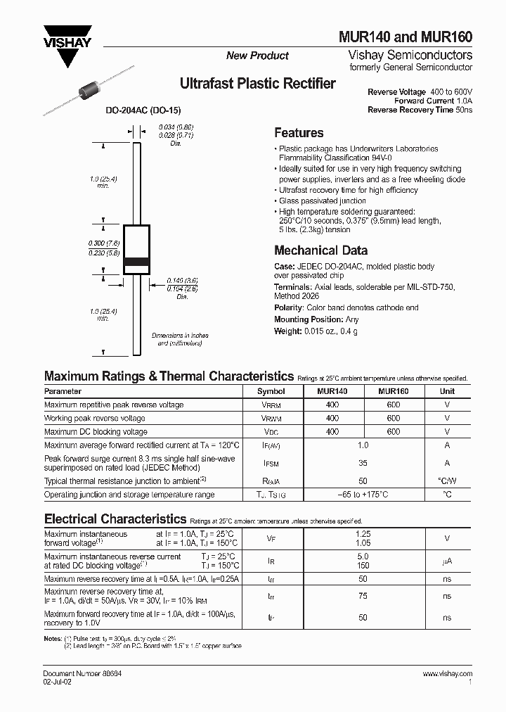 MUR140_2983919.PDF Datasheet