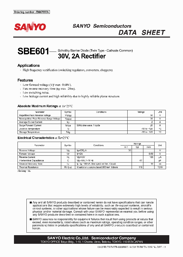 SBE601_2985511.PDF Datasheet