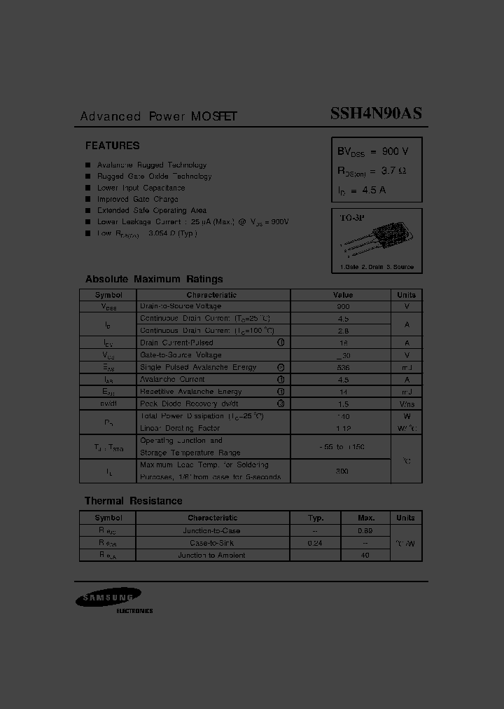 SSH4N90AS_2987631.PDF Datasheet