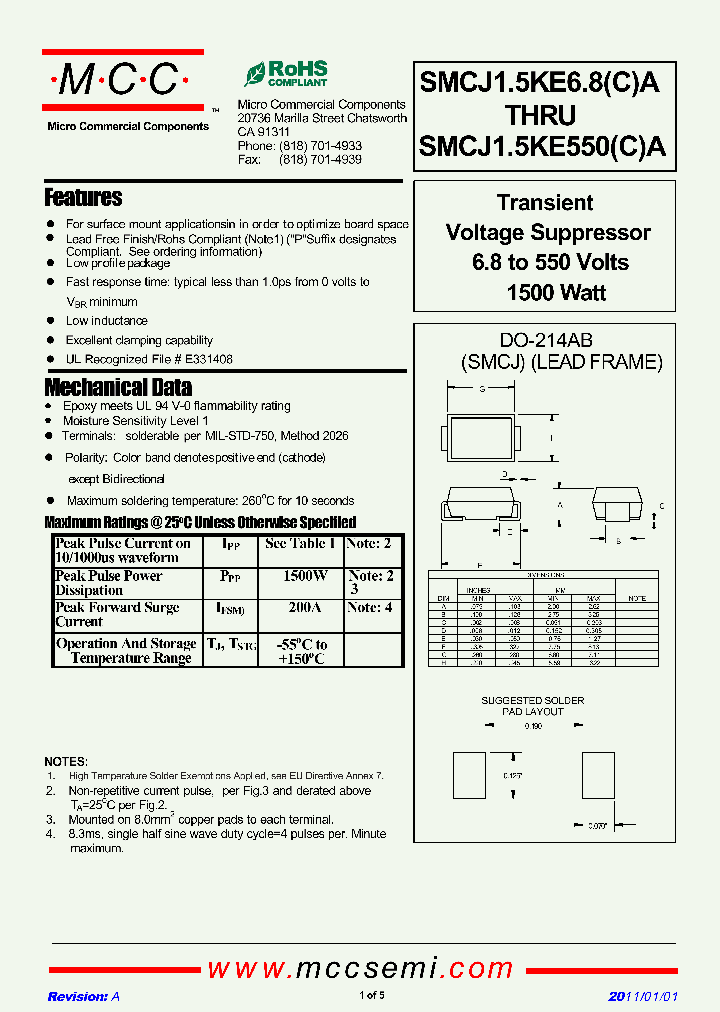 SMCJ15KE82A_2990325.PDF Datasheet