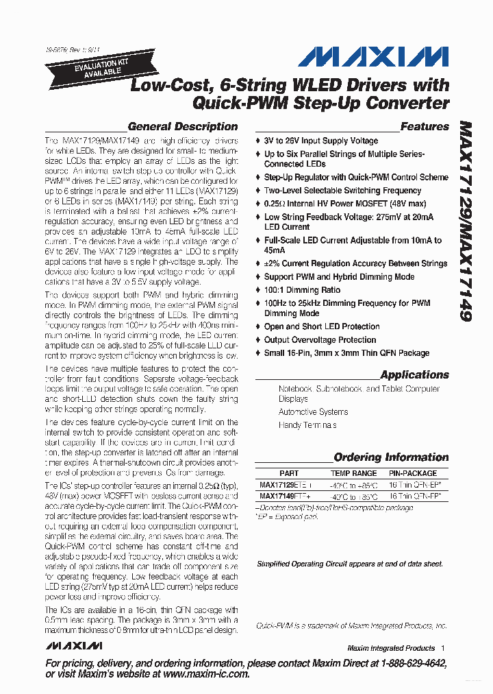 MAX17129_2991196.PDF Datasheet