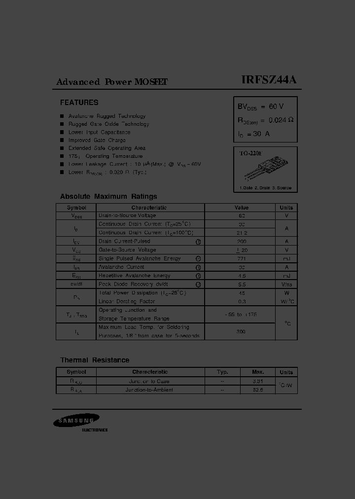 IRFSZ44A_2995105.PDF Datasheet