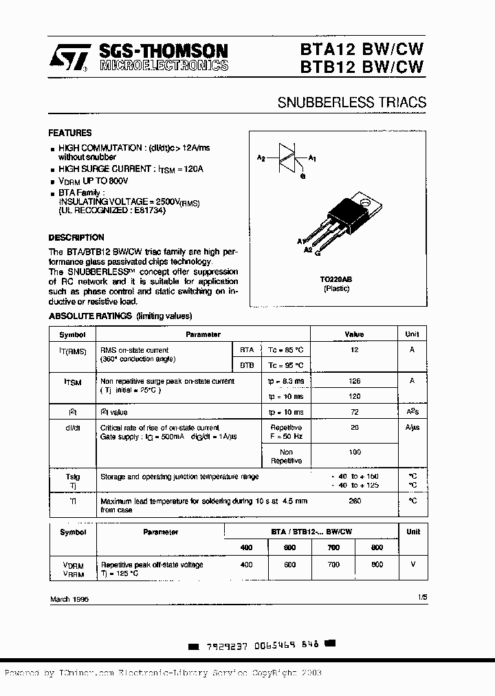 BTA12-700CW_2995513.PDF Datasheet