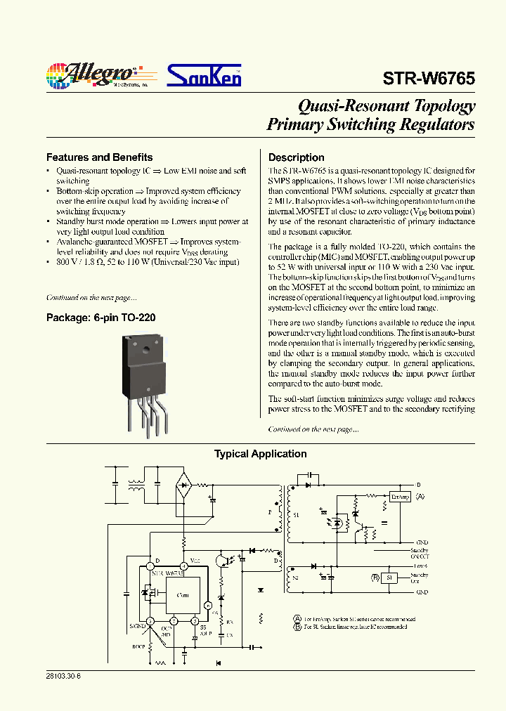 STR-W6765_3000142.PDF Datasheet
