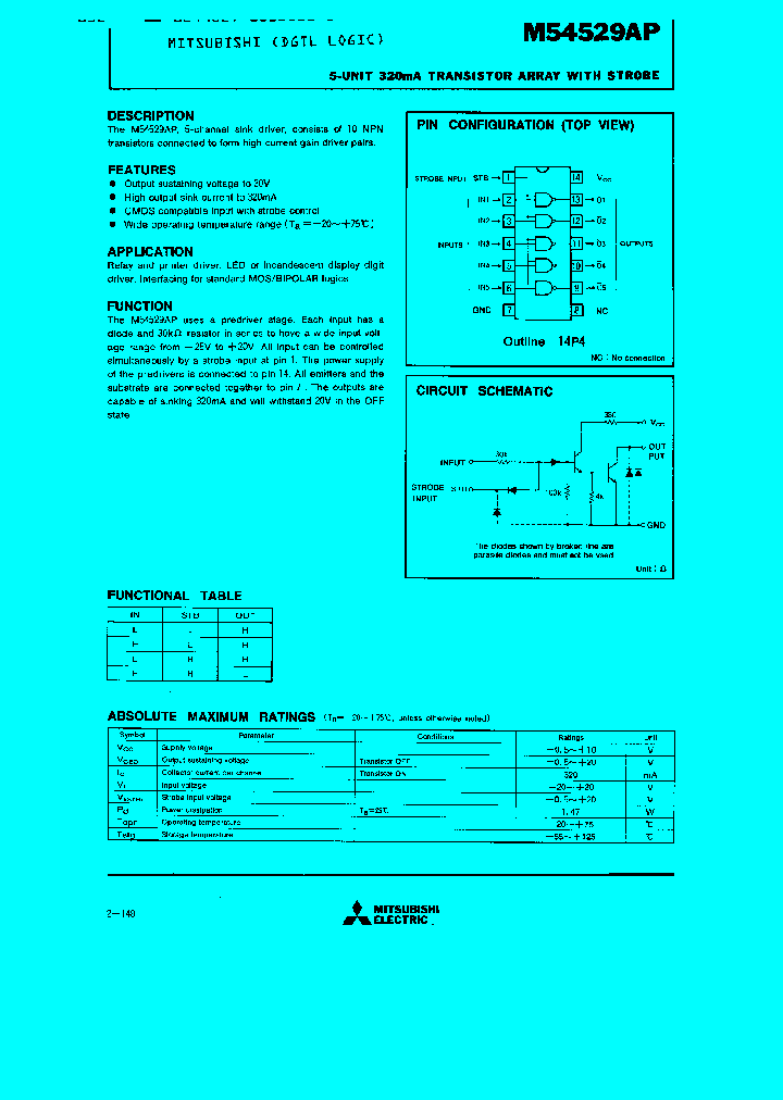 M54529AP_3011499.PDF Datasheet