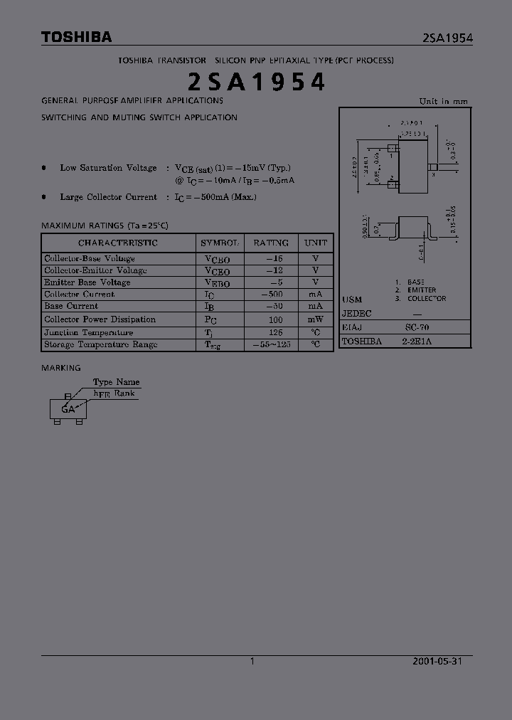 2SA1954B_3011740.PDF Datasheet