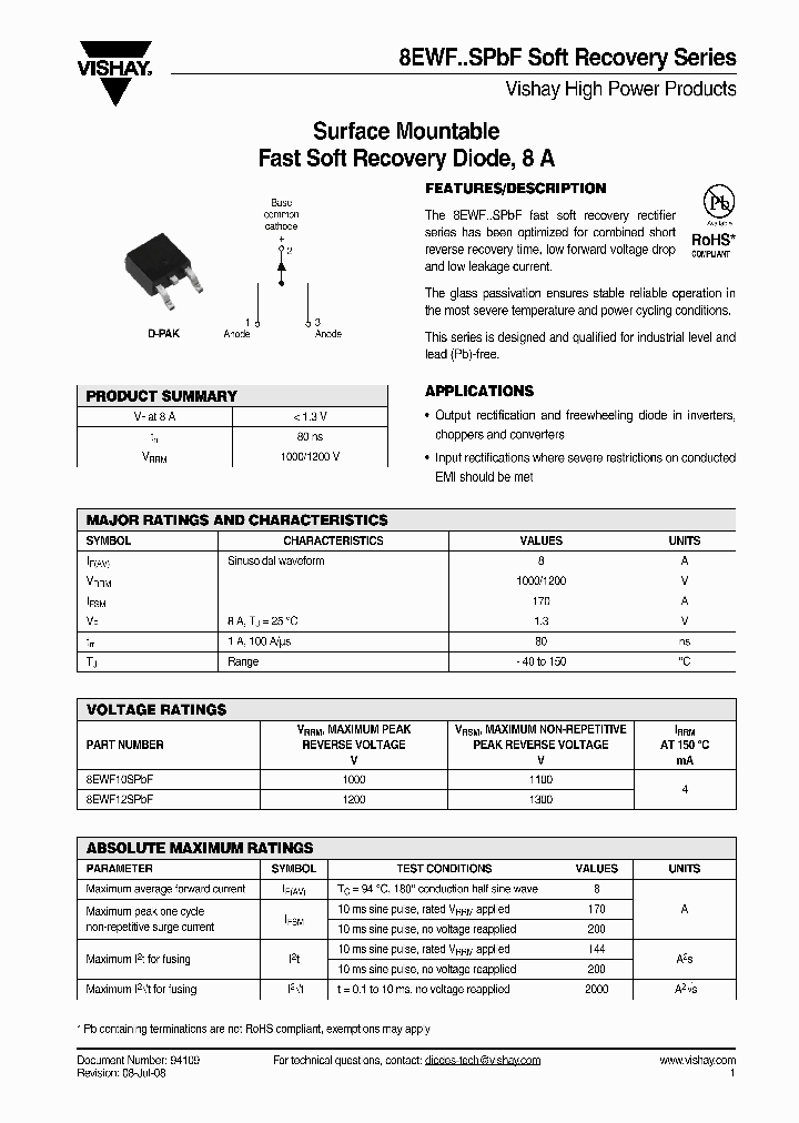 8EWF10STR_3016605.PDF Datasheet