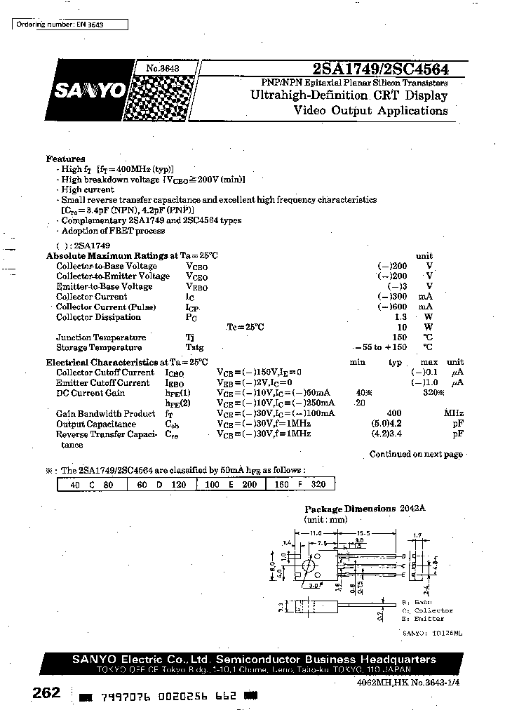 2SA1749E_3019618.PDF Datasheet