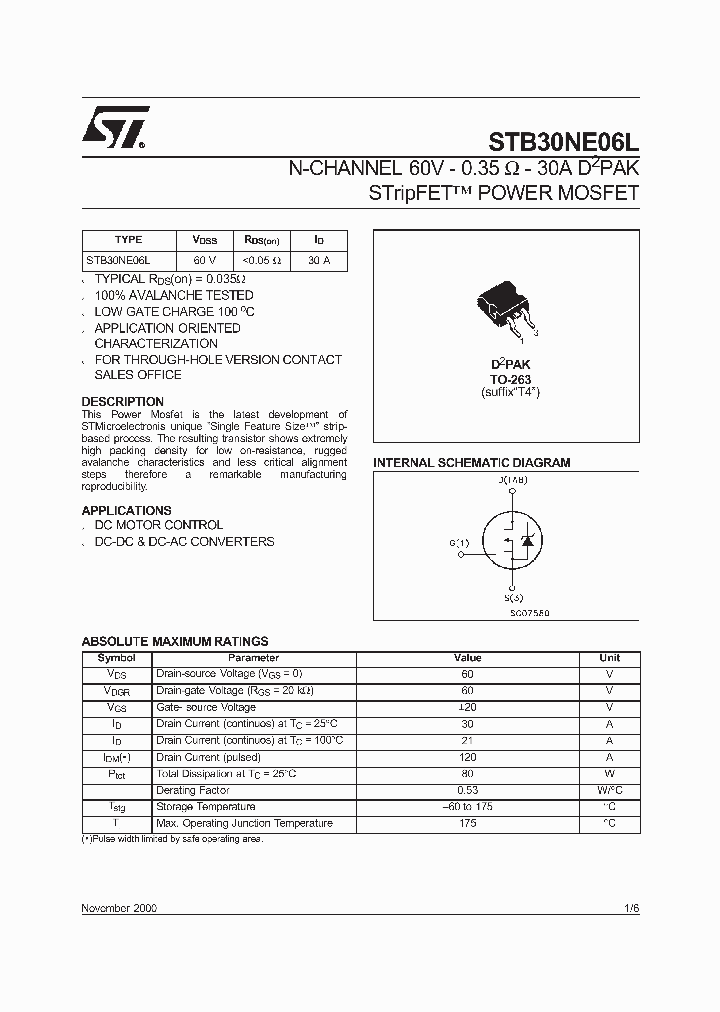 STB30NE06LT4_3019763.PDF Datasheet