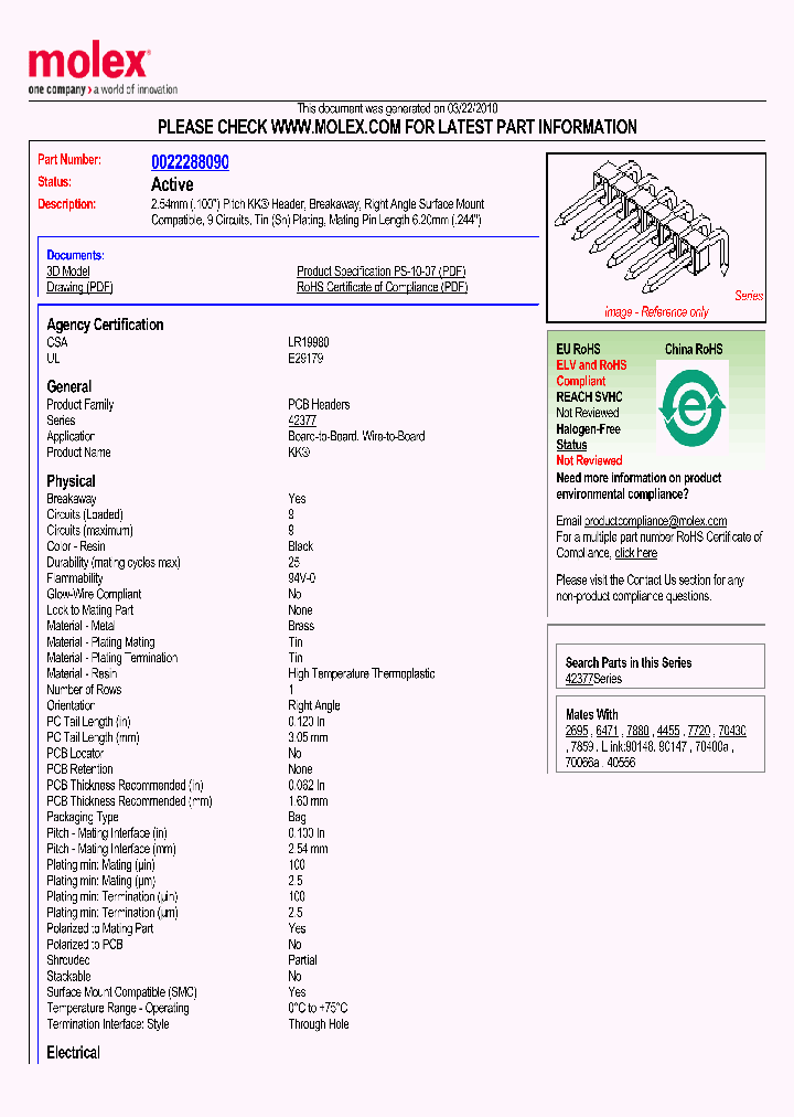 42377-0009_3017597.PDF Datasheet