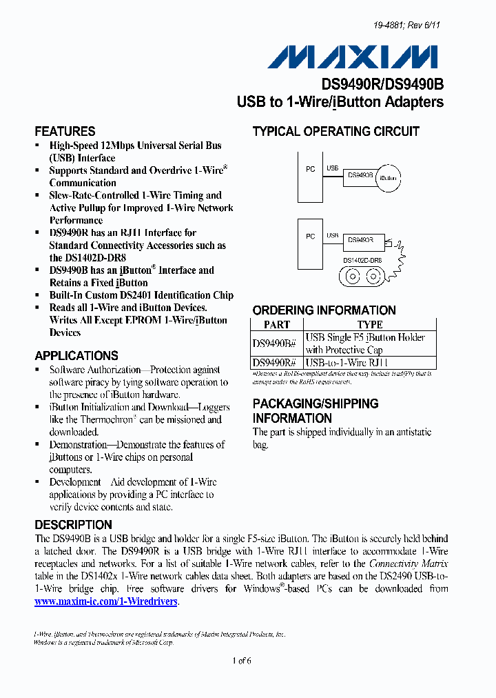 DS9490R_3025718.PDF Datasheet