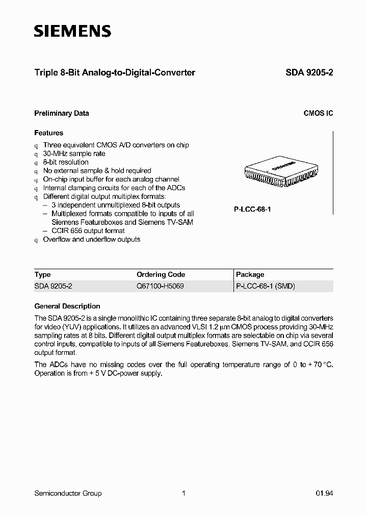 SDA9205_3027508.PDF Datasheet