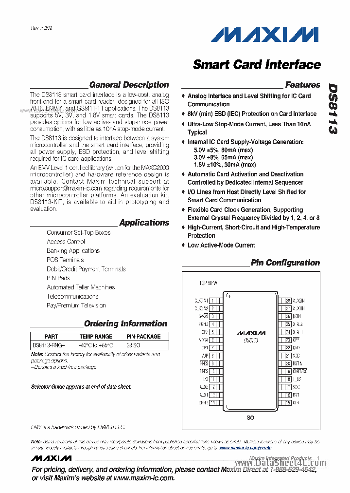 DS8113_3021961.PDF Datasheet